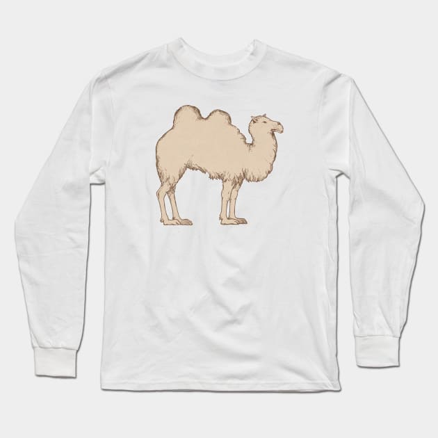 Plain Ole Doublehump Camel Long Sleeve T-Shirt by alexp01